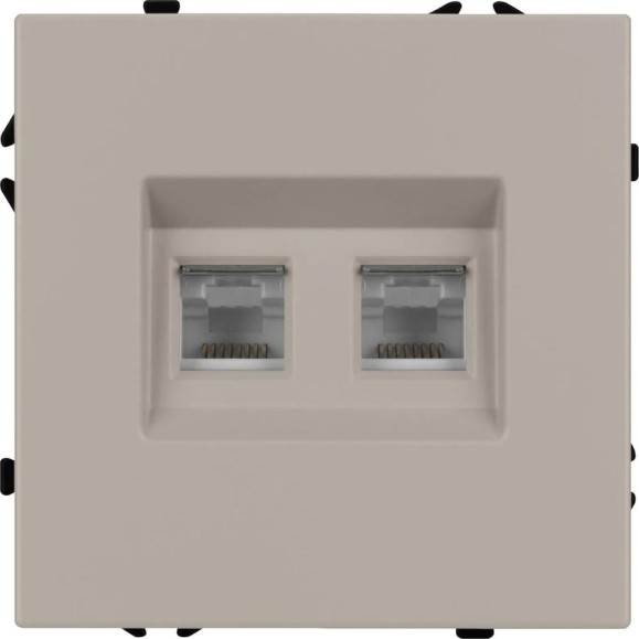 Механизм сдвоенной телефонной розетки Arlight SCT-NOBE-MTL2-SFPL-CA 1шт 061889