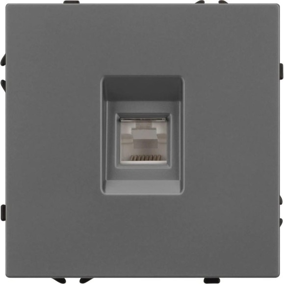Механизм телефонной розетки Arlight SCT-NOBE-MTL1-SFPL-GR 1шт 054303
