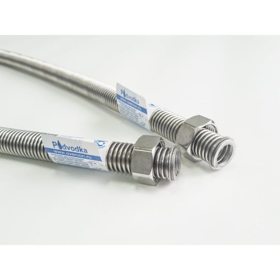 Шланг сильфонный OVERCON 2,5 м 3/4 Г-Г SS PODVODKA вода 4610043811899 Шланг сильфонный OVERCON 2,5 м 3/4 Г-Г SS PODVODKA вода 4610043811899