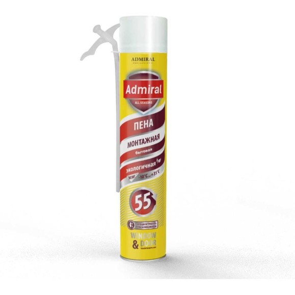 Пена бытовая Admiral Stars 55 всесезонная  610 г 1000 мл 1/12шт ЦБ-10004962