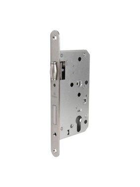 Замок врезной Fuaro DD.INOX/C-55.72/R с роликовой защелкой (лиц.планка 20 мм) 62871