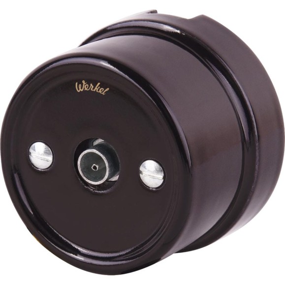 ТВ розетка Werkel Ретро (коричневый) a036809 ТВ розетка Werkel Ретро (коричневый) a036809