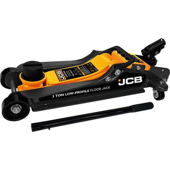 Домкрат подкатной гидравлический низкопрофильный JCB 3т с поворотной ручкой JCB-T825010(66573)