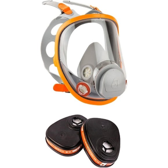 Комплект полнолицевой маски 5950 с фильтрами 6510 (А1), размер M (средний) Jeta Safety 5950/6510-M