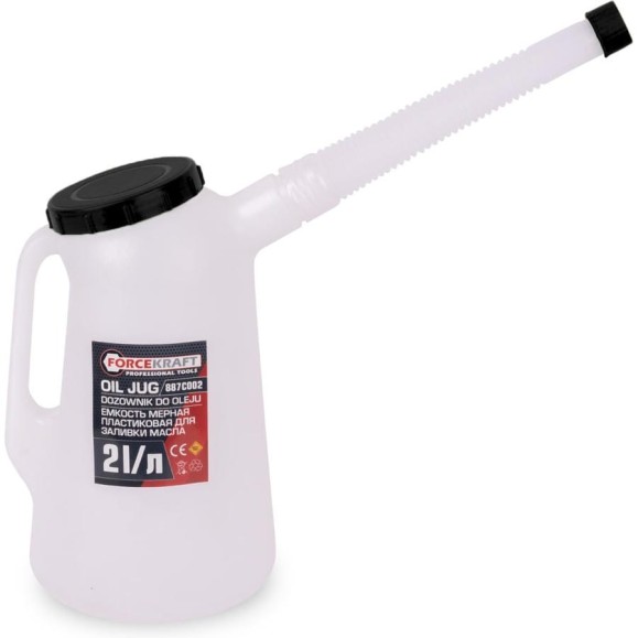 Емкость мерная Forcekraft пластиковая для заливки масла 2л FK-887C002(67368) Емкость мерная Forcekraft пластиковая для заливки масла 2л FK-887C002(67368)