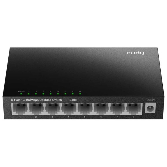 Коммутатор в металлическом корпусе Cudy FS108 с 8 портами 10/100 Мбит/с 10000148977 Коммутатор в металлическом корпусе Cudy FS108 с 8 портами 10/100 Мбит/с 10000148977