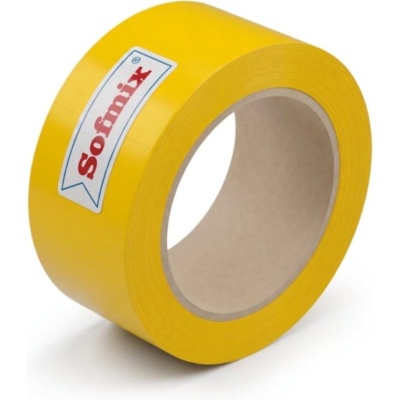 Лента для разметки SOFMIX 200 мкм, желтая, 75мм*33м, на защитной подложке 275331 Лента для разметки SOFMIX 200 мкм, желтая, 75мм*33м, на защитной подложке 275331