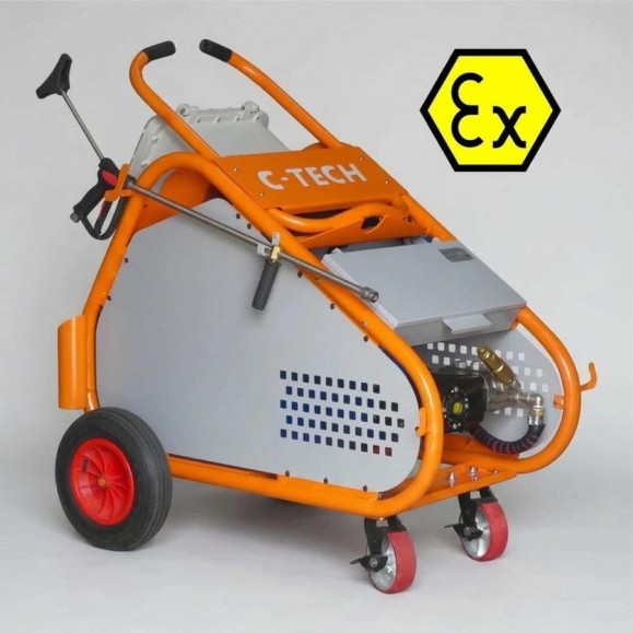 Мойка высокого давления C-TECH EX взрывозащищенная мобильная 200 бар, до 900 л/ч, 5.5 кВт NTR2015VT3