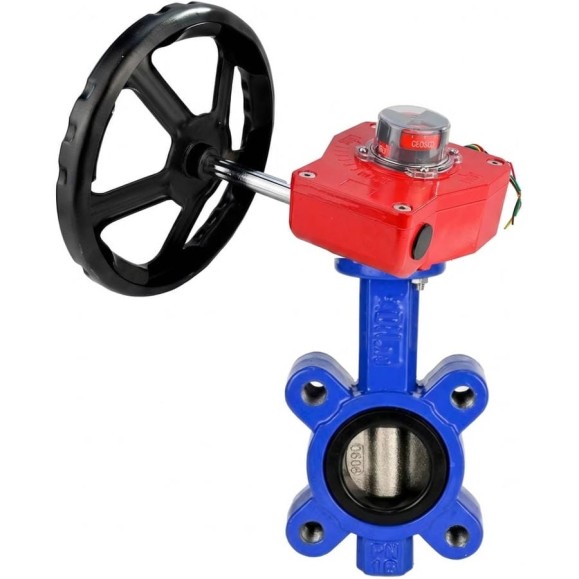 Затвор дисковый DN.ru QT450-304-EPDM-2W-Fb-H Ду80 Ру16 редуктор HGBF-1 D050-89671