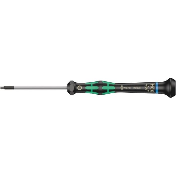Отвёртка с внешним шестигранником прецизионная WERA 2054 Hex-Plus Kraftform Micro 5/64 x 60 мм WE-118078