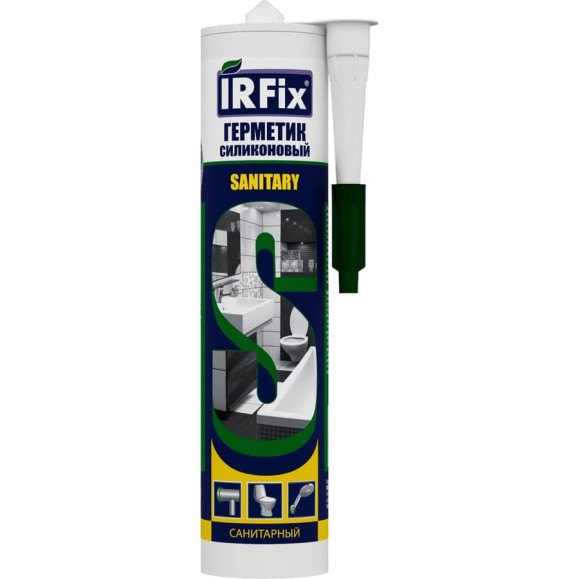 Герметик силиконовый санитарный IRFIX Sanitary белый 310мл 20004 Герметик силиконовый санитарный IRFIX Sanitary белый 310мл 20004