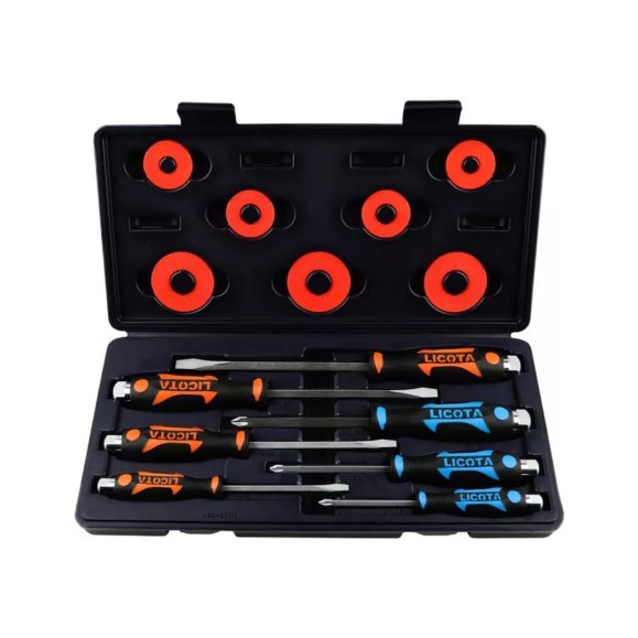 Набор отверток Licota усиленных цельнометаллических 7пр. ASD-600K1 Набор отверток Licota усиленных цельнометаллических 7пр. ASD-600K1