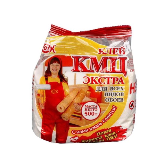 Клей для обоев КМЦ ЭКСТРА-12 штук в упаковке, 500 гр 4607133685089 Клей для обоев КМЦ ЭКСТРА-12 штук в упаковке, 500 гр 4607133685089
