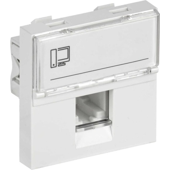 Информационная розетка IEK РКИ-20-00-П RJ-45, UTP, категория 5e, 2 модуля CKK-40D-RI2-K01