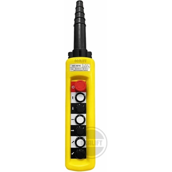 Пульт управления OCALIFT 6 кнопок, 1 скорость, стоп, IP55 для кран балки (A6713) COPP-A6713 Пульт управления OCALIFT 6 кнопок, 1 скорость, стоп, IP55 для кран балки (A6713) COPP-A6713