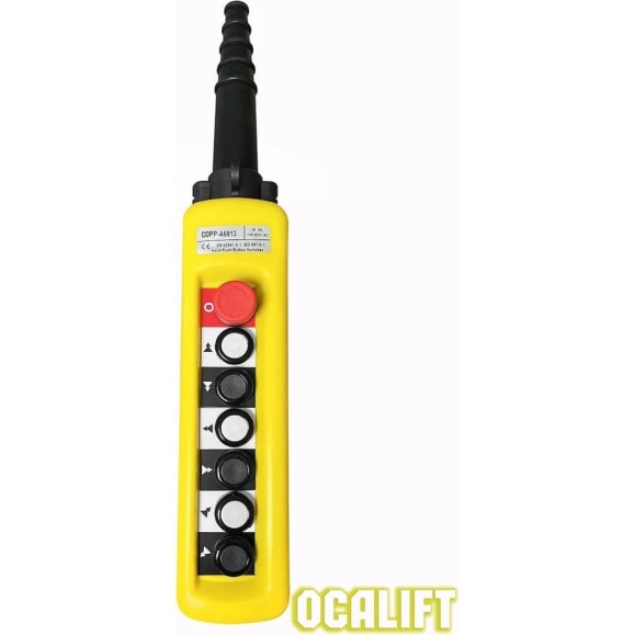 Пульт управления OCALIFT 6 кнопок, 2 скорости, стоп, для кран балки, IP55 A6913 COPP-A6913
