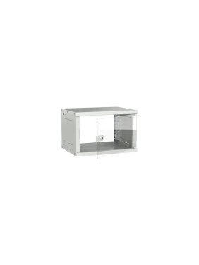 Шкаф настенный GENERICA 6U 600х450мм стеклянная дверь серый LWE3-06U64-GF-G Шкаф настенный GENERICA 6U 600х450мм стеклянная дверь серый LWE3-06U64-GF-G