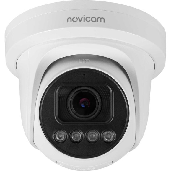 Камера видеонаблюдения IP купольная Novicam LUX 57MX 1/2.7 CMOS, 5 Мп 25 к/с, моторизованный 2.7-13.5 мм, ИК 50 м, PoE уличная всепогодная v. 1048V Камера видеонаблюдения IP купольная Novicam LUX 57MX 1/2.7 CMOS, 5 Мп 25 к/с, моторизованный 2.7-13.5 мм, ИК 50 м, PoE уличная всепогодная v. 1048V