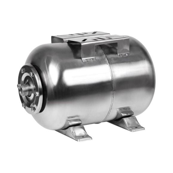 Горизонтальный мембранный бак Maxpump 50 литров INOX из нержавеющей стали 2006352183628