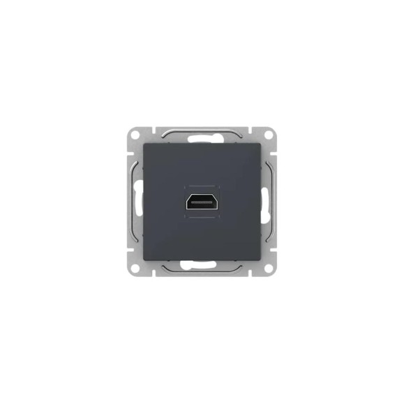 Механизм розетки EKF Эпика HDMI, графит UP1-SOG-HDMI