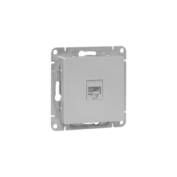 Механизм розетки EKF Эпика RJ45 (cat6), алюминий UP1-SOA-RJ45-6