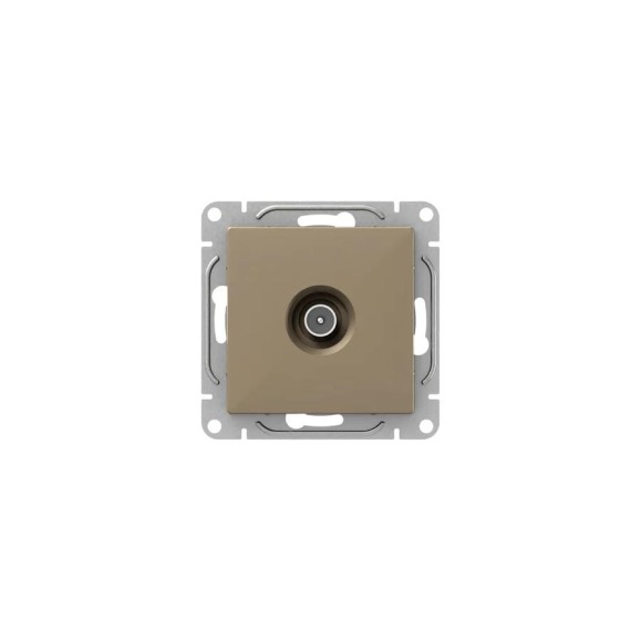 Механизм розетки EKF Эпика TV, проходная, шампань UP1-SOC-TV-2