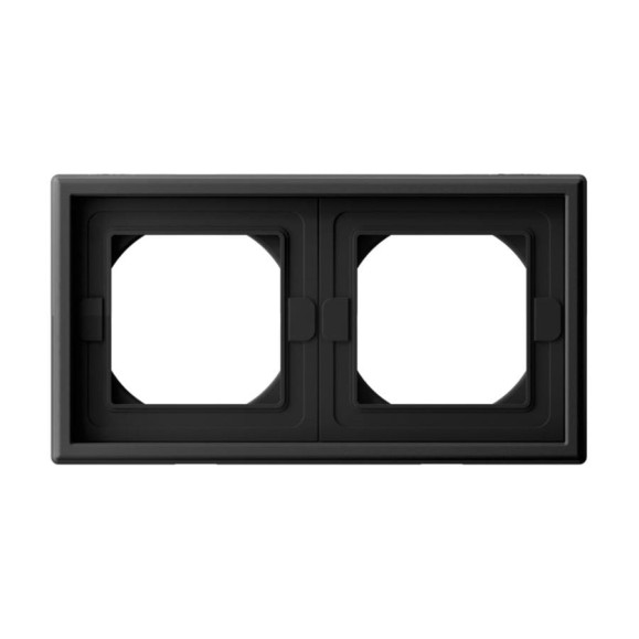 Рамка 2-постовая ArtGallery, IP44, универсальная Systeme Electric Карбон GAL441002