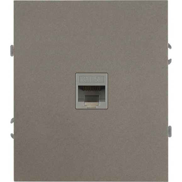 Розетка ЭРА Arktik 16-3107-07 информационная RJ45 титан Б0070480