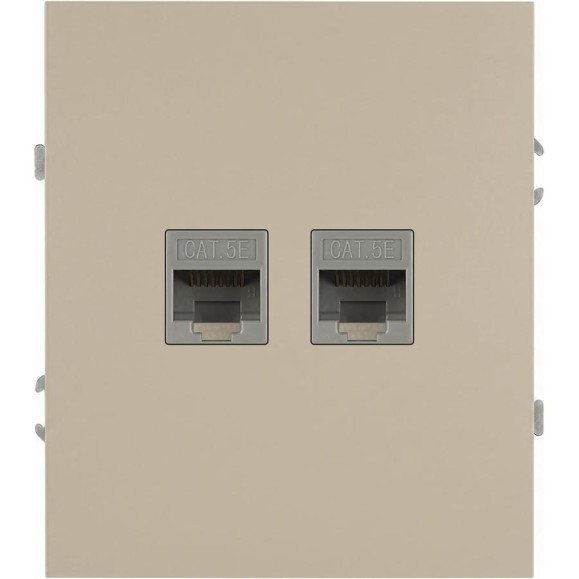 Розетка ЭРА Arktik 16-3108-04 информационная двойная 2XRJ45 шампань Б0070487