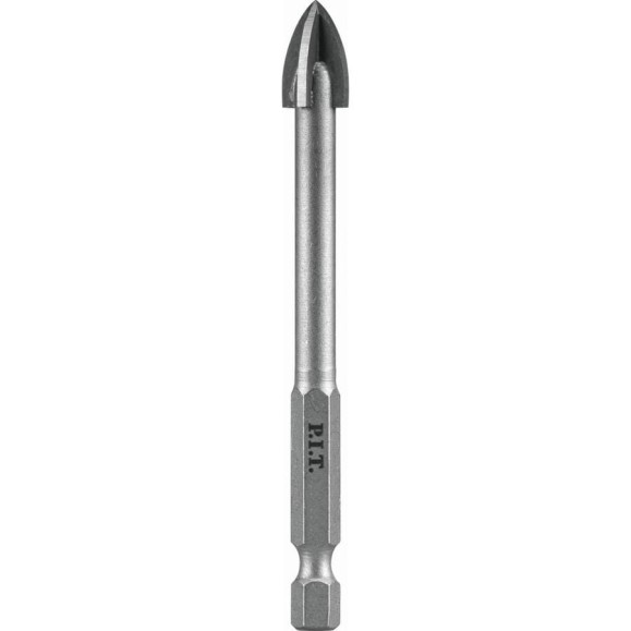Сверло по стеклу и керамике P.I.T. 12x100 мм, 4 реж. кромки, хв. HEX 1/4(6.35мм) AMAS11-012P