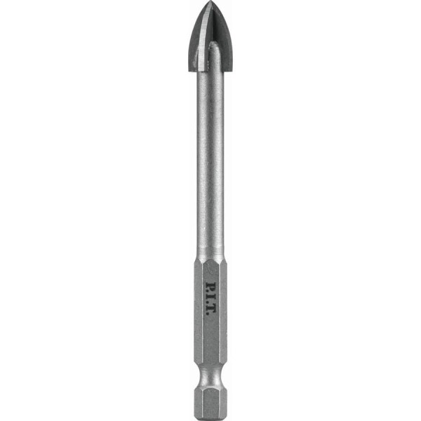 Сверло по стеклу и керамике P.I.T. 12x100 мм, 4 реж. кромки, хв. HEX 1/4(6.35мм) AMAS11-012P
