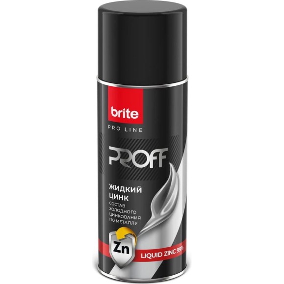 Состав холодного цинкования BRITE PROFESSIONAL, аэрозоль 0,52 л О07327