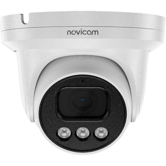 Камера видеонаблюдения IP купольная Novicam ULTRA 52M 1/2.8 STARVIS CMOS, 5 Мп 25 к/с, 2.8 мм, ИК 40 м, PoE уличная всепогодная v. 1002V Камера видеонаблюдения IP купольная Novicam ULTRA 52M 1/2.8 STARVIS CMOS, 5 Мп 25 к/с, 2.8 мм, ИК 40 м, PoE уличная всепогодная v. 1002V