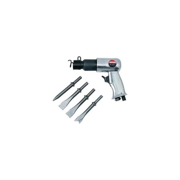Зубило пневматическое Rockforce RT-3501K с комплектом насадок 25 предметов 1/4 RF-KT-6071D(67333)