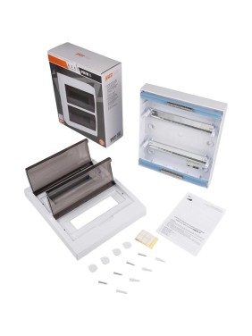 Распределительный бокс модульный навесной Jazzway PDB/W 1024 белый с прозрачной крышкой 24 модуля 5071698