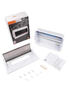 Распределительный бокс модульный встраиваемый Jazzway PDB/R 1015 белый с прозрачной крышкой 15 модулей 5071797 Распределительный бокс модульный встраиваемый Jazzway PDB/R 1015 белый с прозрачной крышкой 15 модулей 5071797