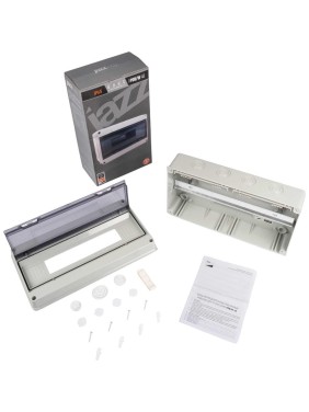Распределительный бокс модульный навесной Jazzway PDB/W 4018 серый с прозрачной крышкой 18 модулей 5072121 Распределительный бокс модульный навесной Jazzway PDB/W 4018 серый с прозрачной крышкой 18 модулей 5072121