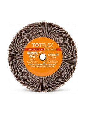 Круг лепестковый со ступицей Master 125x20 мм, M14, Р120 А TOTFLEX 4631170658997