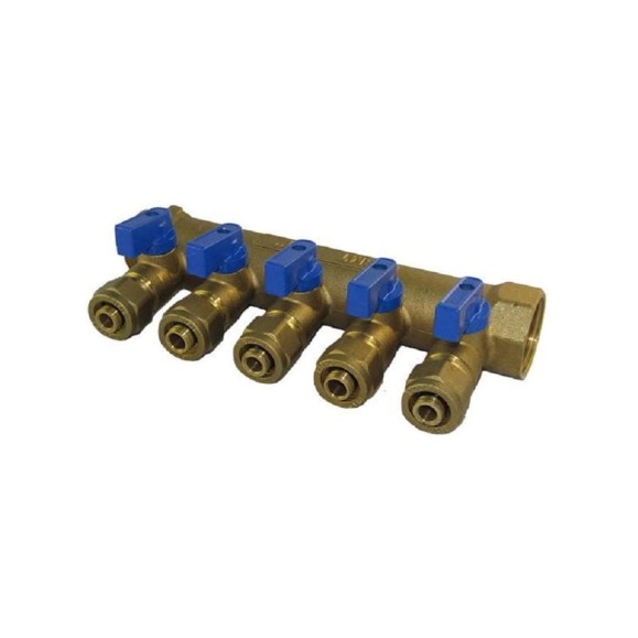 Коллектор с шаровым краном SMT 1х16х5 5 выходов 20шт/кор, 1833Н101605-20BL Коллектор с шаровым краном SMT 1х16х5 5 выходов 20шт/кор, 1833Н101605-20BL