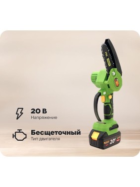 Комплект PROCRAFT пила цепная PKA18 + акб 2Ач BAT20/2 + ЗУ ZAR20/1 + 2 цепи PKA18_set