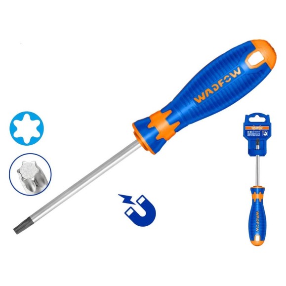 Oтвертка Torx с магнитным наконечником T20х150мм WadFow WSDT226