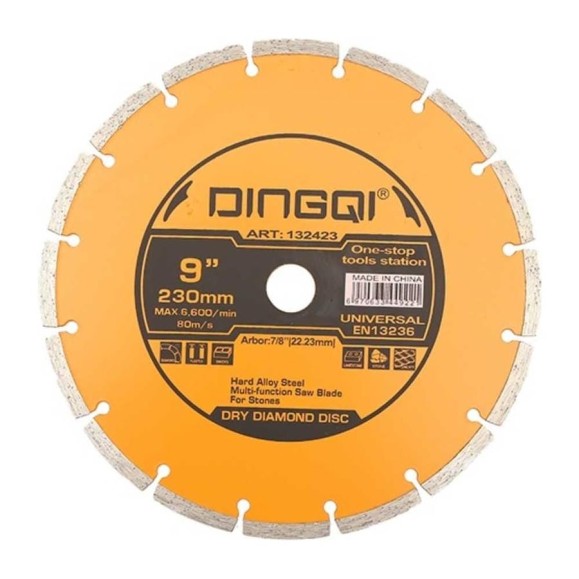 Диск алмазный отрезной DINGQI СТАНДАРТ, 230x22,2 мм. 132423 Диск алмазный отрезной DINGQI СТАНДАРТ, 230x22,2 мм. 132423