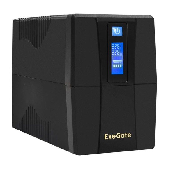 Источник бесперебойного питания ExeGate SpecialPro Smart LLB-600.LCD.AVR.C13 600VA/360W, LCD, AVR, 4хIEC-C13 285586