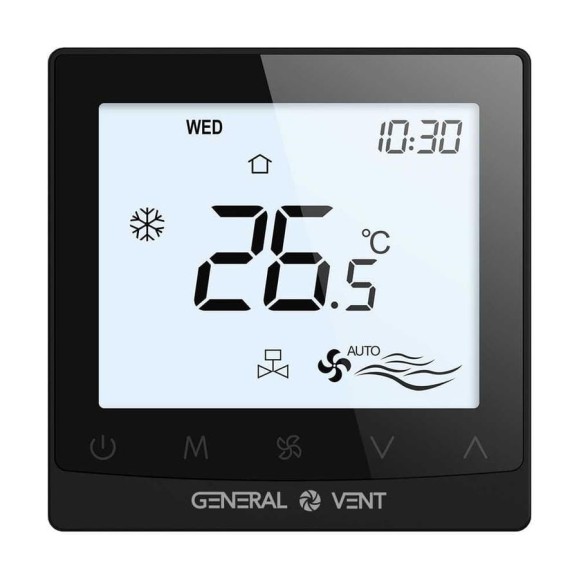 Термостат электронный General Vent GT115W-4DT(B)