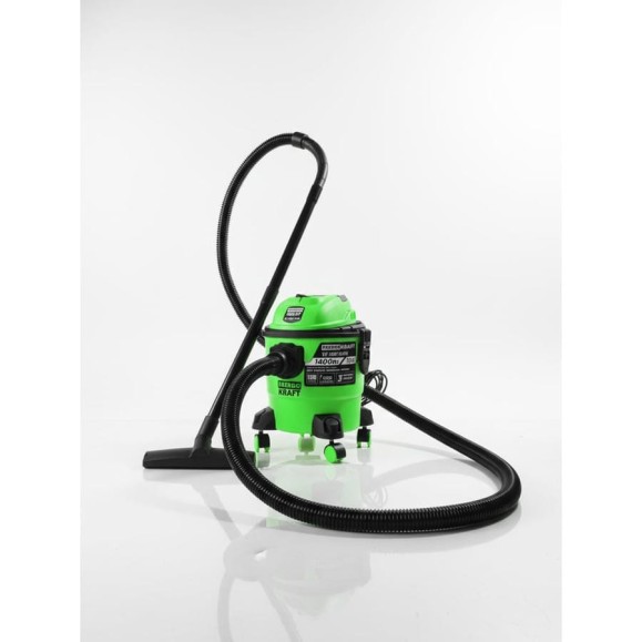 Пылесос строительный ENERGOKRAFT 15 л 1400 Вт VC-1400/15 PRO зеленый 00-00002679