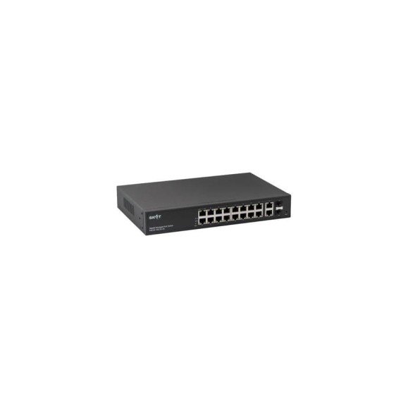 Коммутатор SKAT PoE-M-16G-2G-2S управляемый L2+ PoE Plus, 300Вт, порты: 16-Ethernet, 2-Uplink, 2-SFP 4091 Коммутатор SKAT PoE-M-16G-2G-2S управляемый L2+ PoE Plus, 300Вт, порты: 16-Ethernet, 2-Uplink, 2-SFP 4091
