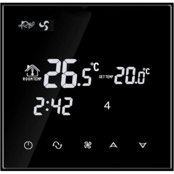 Термостат электронный для 2-трубного фанкойла KRAFTAIR TGT70WIFI-AC2 Термостат электронный для 2-трубного фанкойла KRAFTAIR TGT70WIFI-AC2