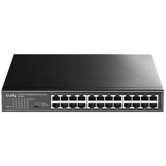 Коммутатор Cudy FS1024 в металлическом корпусе с 24 портами 10/100 Мбит/с 10000152543 Коммутатор Cudy FS1024 в металлическом корпусе с 24 портами 10/100 Мбит/с 10000152543
