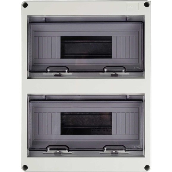 Распределительный бокс модульный навесной Jazzway PDB/W 4024 серый, с прозрачной крышкой, 24 модуля 5072145