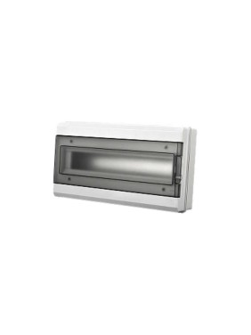 Распределительный бокс модульный навесной Jazzway PDB/W 3018 серый, с прозрачной крышкой, 18 модулей 5072022 Распределительный бокс модульный навесной Jazzway PDB/W 3018 серый, с прозрачной крышкой, 18 модулей 5072022
